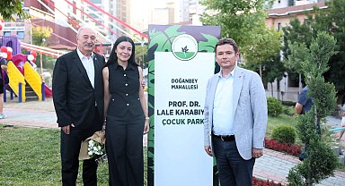 Bursa Osmangazi'de Lale Karabıyık'ın adı çocuk parkında yaşatılıyor