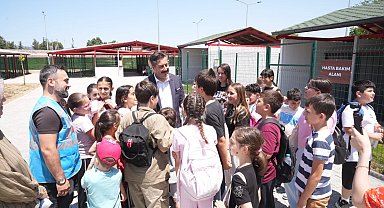 Bursa'da Yenişehir Hayvan Bakımevi ve Doğal Yaşam Alanı çocuklara kapılarını açtı