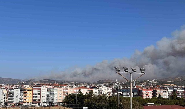 Çanakkale'deki orman yangınına müdahale sürüyor