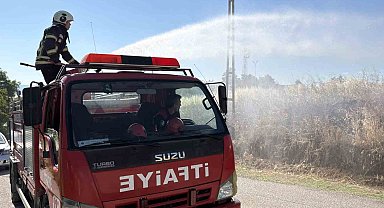 Çorum'da otluk alanda çıkan yangın söndürüldü