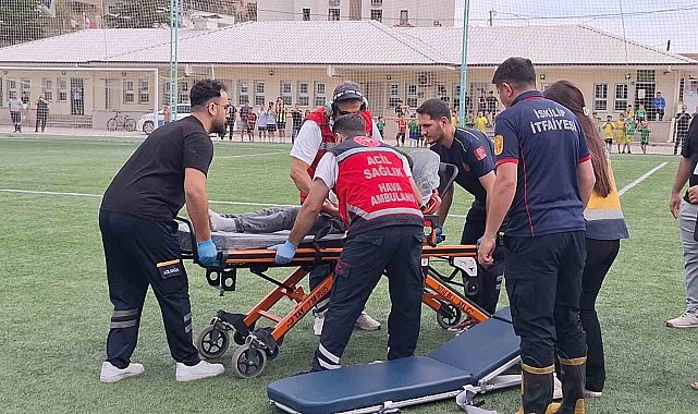 Çorum'da parmağı kopan çocuk için helikopter ambulans havalandı