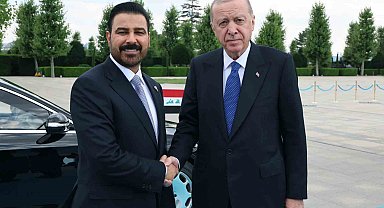 Cumhurbaşkanı Erdoğan, Irak Başbakanı Zeydi'yi törenle karşıladı