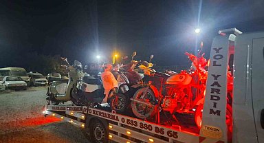 Datça'da motosiklet denetimi: "19 araç trafikten men edildi"