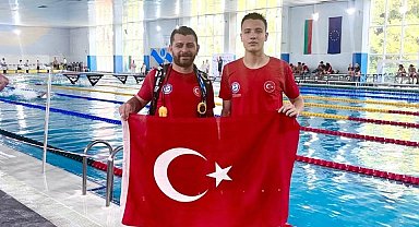 Denizli Büyükşehir Belediyesporlu yüzücüler altın madalyaları topladı