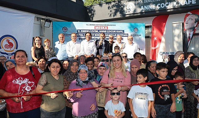 Denizli'de Toplumsal dayanışmanın yeni adresi Meska Sosyal Tesisi törenle açıldı