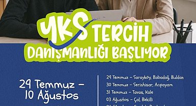 Denizli'de YKS tercih danışmanlığı hizmeti başlıyor