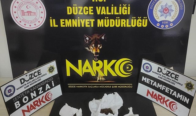 Düzce'de 44 şahsa uyuşturucudan işlem yapıldı