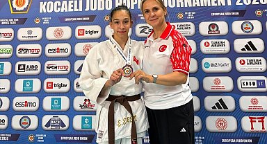 Düzceli judocu Erva Eren Avrupa üçüncüsü oldu