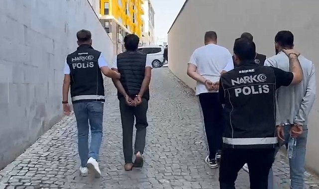 Edirne'de uyuşturucu operasyonu: 2 tutuklama