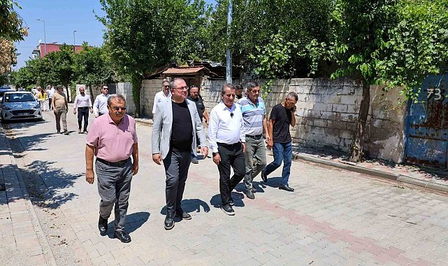 Efeler Belediyesi Umurlu'daki 10 bin metrekarelik yola parke taşı döşeyecek