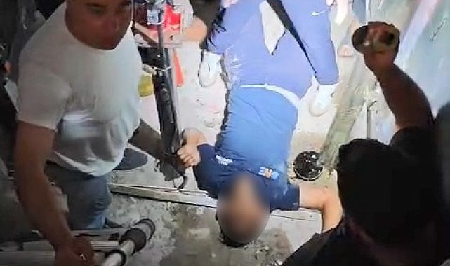 Elazığ'da asansör boşluğuna düşen genç kurtarıldı