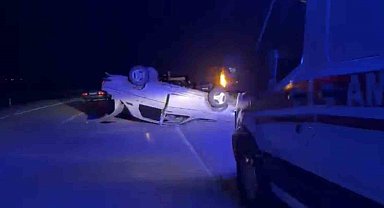 Elazığ'da otomobil takla attı: 1 yaralı