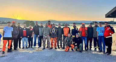 Emet'te yabani domuzlara karşı sürek avı düzenlendi
