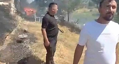 Emet'teki yangın kontrol altına alındı, ormana sıçraması önlendi
