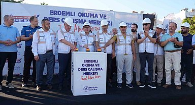 Erdemli Okuma ve Ders Çalışma Merkezi'nin temeli atıldı