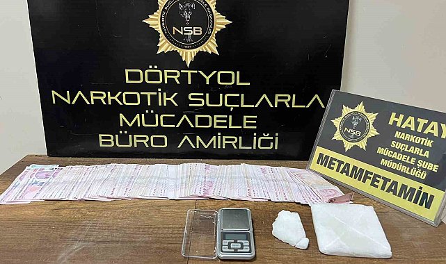 Erzin'de 250 gram metamfetamin ele geçirildi