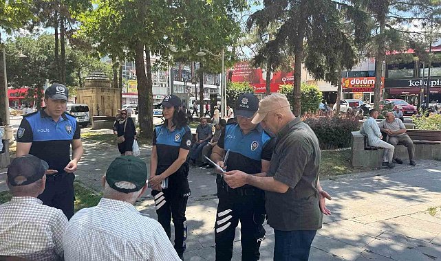 Erzincan polisinden dolandırıcılığa karşı bilgilendirme çalışması