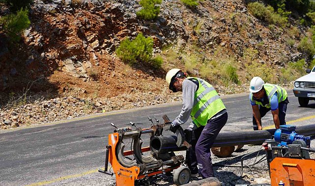 Fethiye Gökçeovacık su isale grup hattı yenileniyor