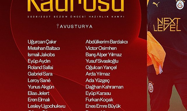 Galatasaray, Avusturya'ya gitti