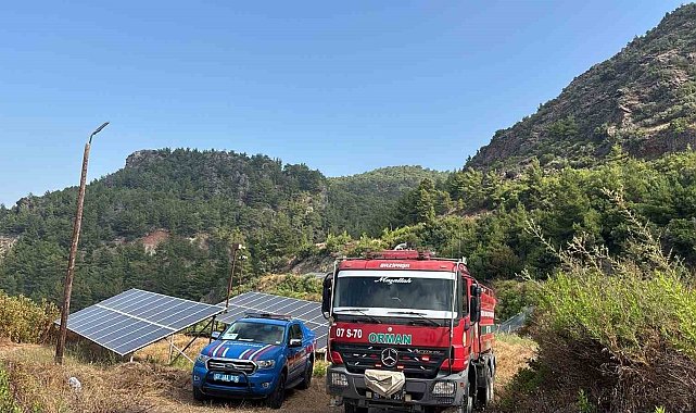 Gazipaşa'da çıkan yangın büyümeden söndürüldü