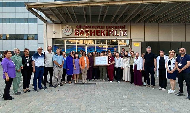 Gölbaşı Devlet Hastanesi "Anne dostu hastane" unvanı aldı