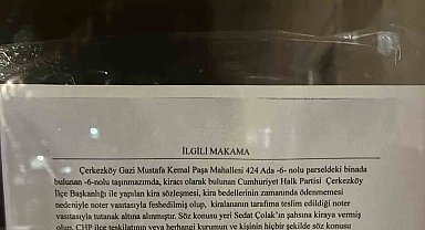 Görevden alınan ilçe başkanı kontratı kendi üzerine yapmış