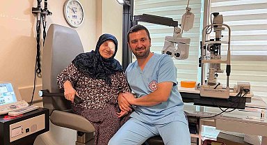 Gözlerine ışığı bu kez doktor torunu verdi
