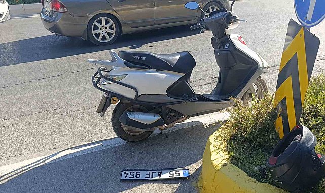 Hafif ticari araç ile motorlu bisiklet çarpıştı: 1 yaralı