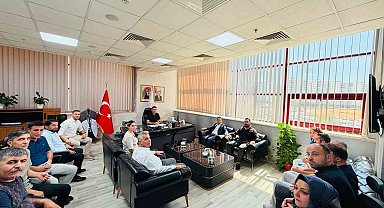 Hak-İş İl Başkanı Aküzüm, Başhekim Avınca ile görüştü