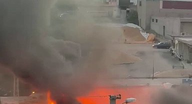 Hurdalık yangını korkuttu
