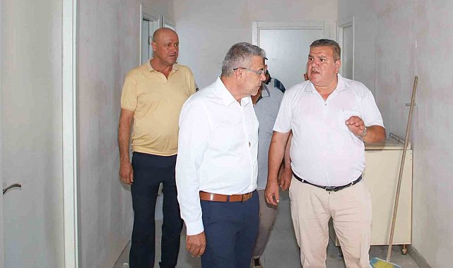 Ilıdağ Mahallesi'ndeki yeni sağlık ocağı hizmet binasında inceleme