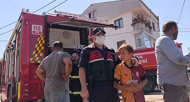 İnegöl'de yumurta deposunda yangın: Minik Huzeyfe'nin gözyaşları yürek burktu