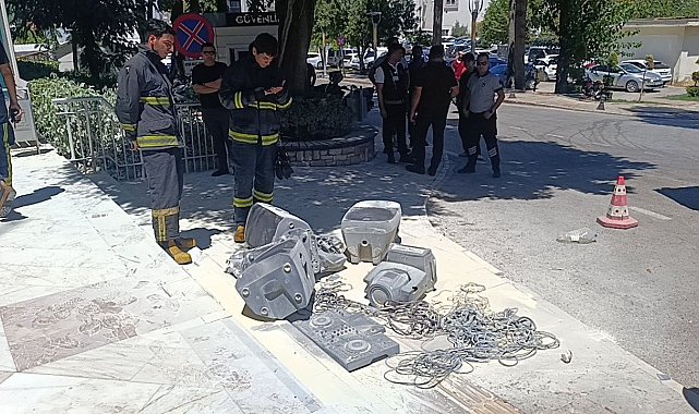 İşletme sahibi 800 bin lira ceza yemesine sebep olan ses sistemini belediye önünde benzin döküp yaktı