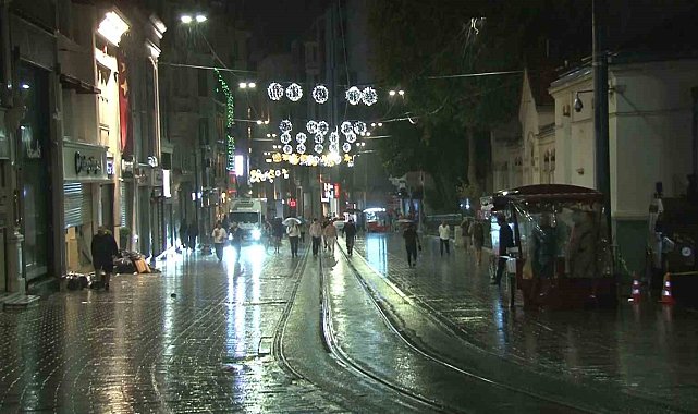 İstanbul Avrupa Yakası'nda beklenen yağış başladı