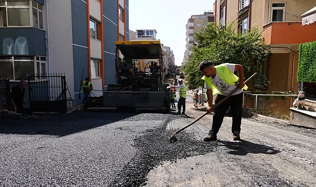 İstanbul Maltepe'de asfalt hamlesiyle yollar yenileniyor