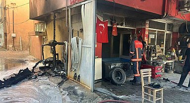 İşyerinde çıkan yangın söndürüldü