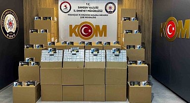 Kaçak makaron operasyonunda 1 milyon 350 bin adet ele geçirildi