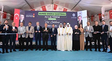 Kahramanmaraş Güneş Enerji Santrali hizmete açıldı