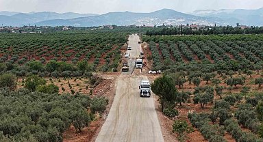 Karacasu'da 20 kilometrelik yolda sathi kaplama çalışmaları başladı