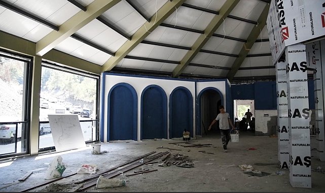 Karaçay Saklı Şelale'de sosyal tesis çalışmaları sürüyor