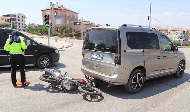 Karaman'da motosiklet kazası: 1 yaralı