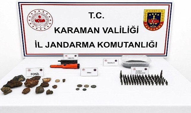 Karaman'da tarihi eserler ele geçirildi: 6 tutuklama