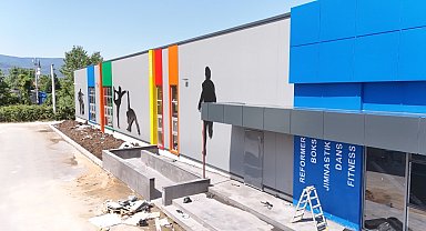 Kartepe'deki Acısu Spor Kompleksi inşaatı hızla ilerliyor