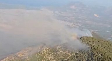 Kaş'taki orman yangınının enerjisi düşürüldü