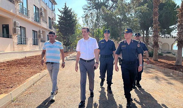 Kaymakam Topsakaloğlu, Tekeli Jandarma Sosyal Tesisleri inşaatını inceledi