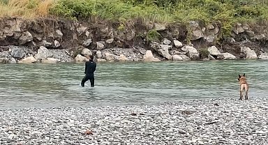 Kelkit Irmağı'nda kaybolan genç için arama çalışmaları yeniden başladı