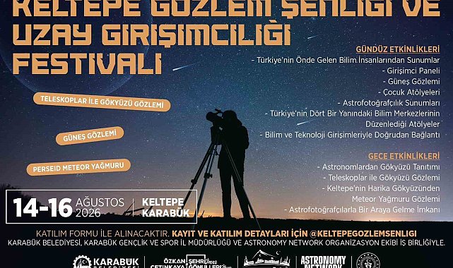 Keltepe'de gökyüzü ve bilim tutkunları buluşacak