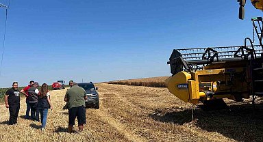 Kırklareli'nde hasat sezonunda biçerdöver denetimleri sürüyor