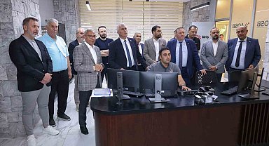 KKTC heyeti AOSB'nin dijital altyapısını yerinde inceledi