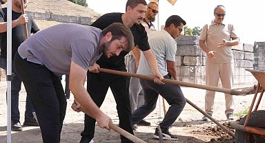 Konuralp 'te restorasyon öncesi son hazırlıklar yapılıyor